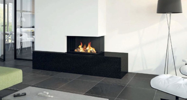 Kombifire hoek haard Panorama links open