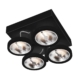 Chique 4-Lights AR111 LED Zwart