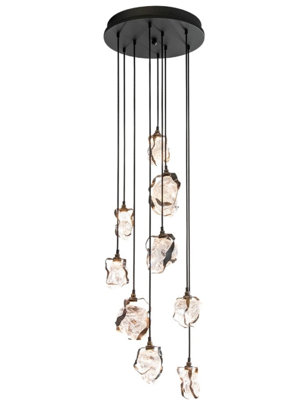 Glass Jewel Pendant Brons