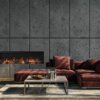 Living room interior in loft, industrial style