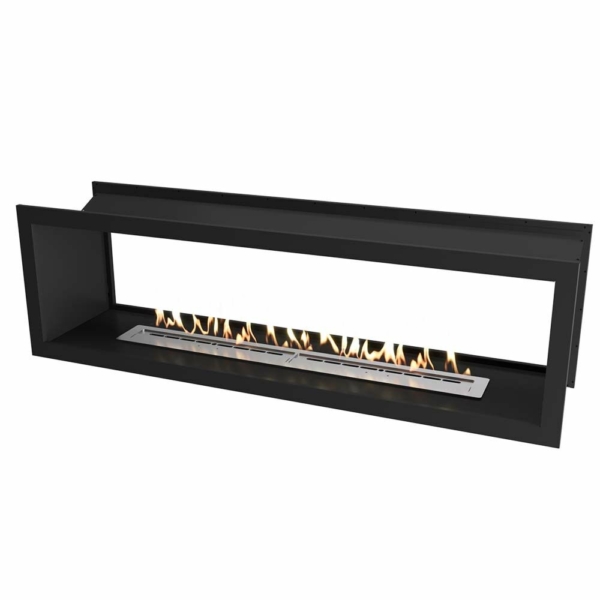 Double Sided Slimline Firebox 2000 1400 zwart