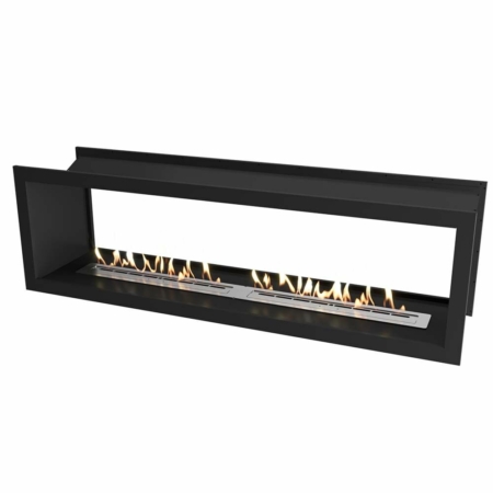 Double Sided Slimline Firebox 2000 2x 800 zwart